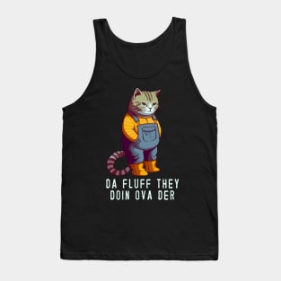 Funny Cat Farmer Meme Tank Top